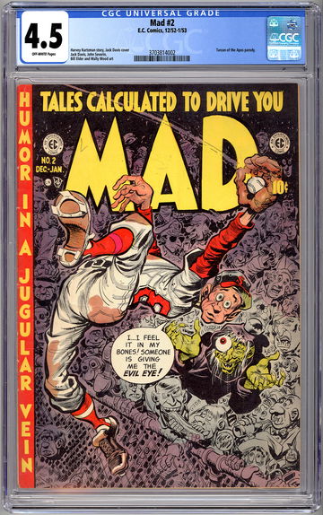 MAD #2 CGC 4.5 *HARVEY KURTZMAN & WALLY WOOD* GOLDEN AGE PRE-CCA CENSURE EC 1952