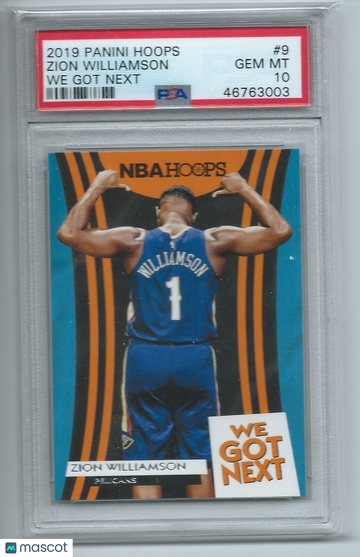 2019 Panini Hoops We Got Next Zion Williamson #9 PSA 10