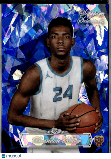 Brandon Miller 2024 Topps Chrome Sapphire Selections RC Blue Charlotte Hornets