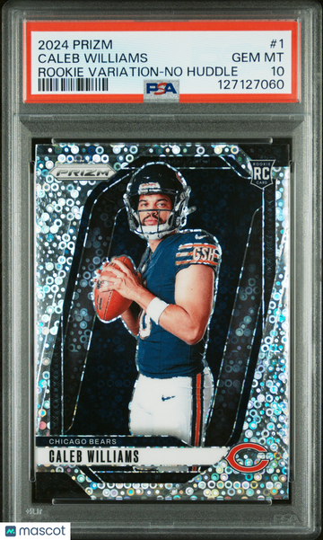 2024 Panini Prizm Rookie Variation Caleb Williams #1 No Huddle PSA 10