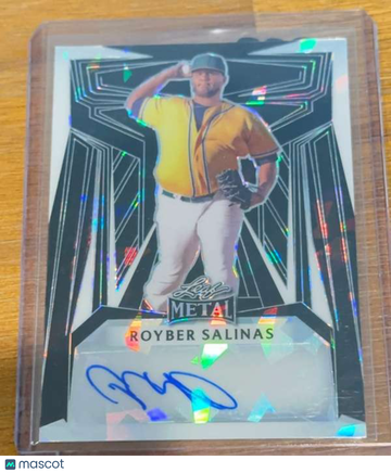 2023 Leaf Metal - Base Autographs Black Mojo Royber Salinas #BA-RS2