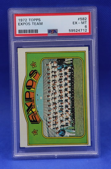 1972 Topps Expos Team #582 PSA 6 