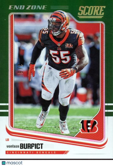Vontaze Burfict 2018 Score Base Set Cincinnati Bengals