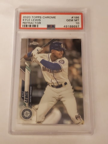 Kyle Lewis 2020 Topps Chrome Refractor PSA 10