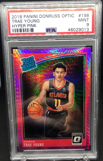 Trae Young Optic Hyper Pink PSA 9