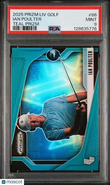 2025 Panini Prizm LIV Golf Ian Poulter #86 Teal PSA 9
