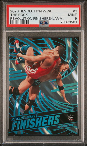 2023 Panini Revolution WWE Revolutionary Finishers Lava the Rock #1 /10 PSA 9