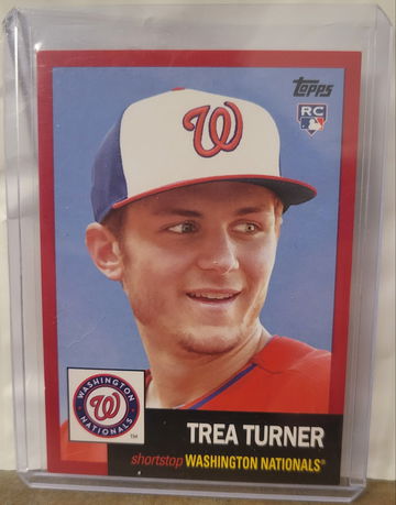 2016 Topps Archives Trea Turner red border rookie /50