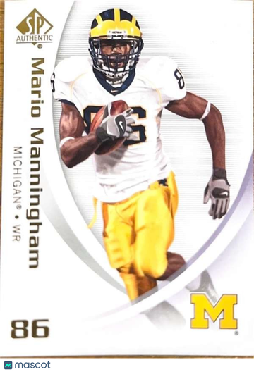 2010 SP Authentic Mario Manningham #55