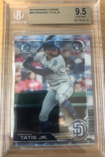 Fernando Tatis Jr Bowman chrome 2019