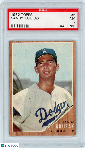 1962 Topps Sandy Koufax #5 PSA 7