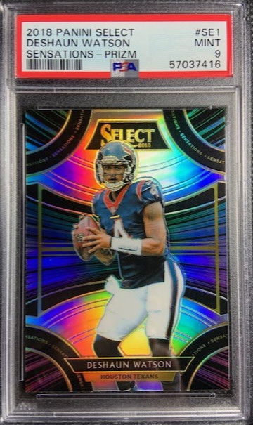 2018 Panini Select Sensations Prizm Deshaun Watson #SE-1 PSA 9 Mint Texans