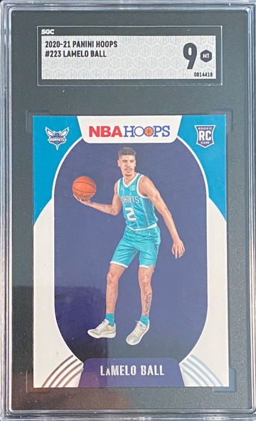 2020-21 Panini NBA Hoops LaMelo Ball Rookie RC SGC 9 