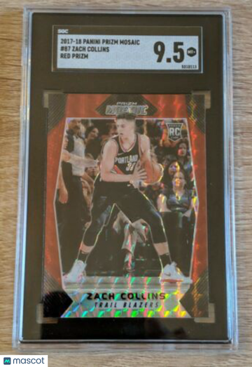 2019-20 Panini Prizm Zion Williamson #248 Pink Ice Prizm SGC 9