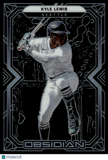 2022 Panini Chronicles Kyle Lewis #57 Obsidian Purple SN