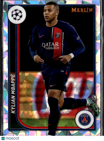 Kylian Mbappé 2024 Topps Merlin Heritage Stained Glass Paris Saint-Germain