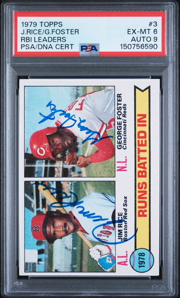 1979 Topps George Foster/Jim Rice #3 PSA 6