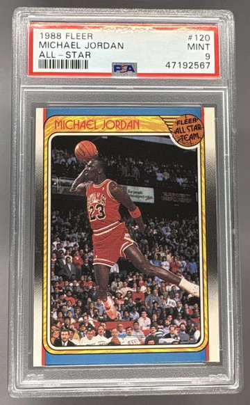 1988 Fleer All Star Michael Jordan #120 PSA 9