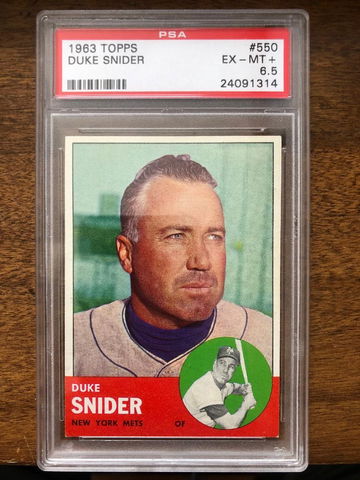 1963 Topps Duke Snider #550 PSA 6.5
