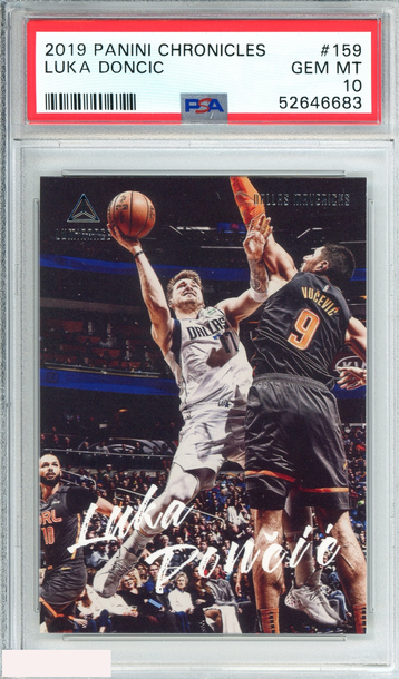 2019 PANINI CHRONICLES LUKA DONCIC #159 DALLAS MAVERICKS PSA 10 GEM MT
