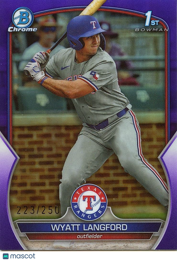 Wyatt Langford 2023 Rookie Texas Rangers