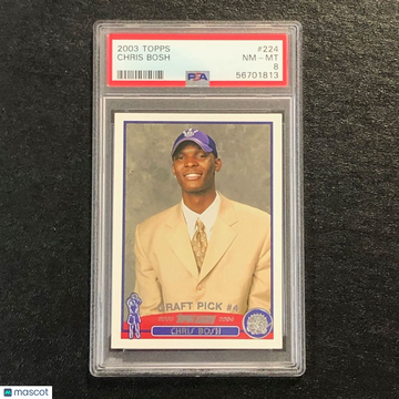 2003 Topps Chris Bosh #224 PSA 8