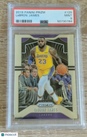 2019 Panini Prizm LeBron James #129 Holographic Foil PSA 9