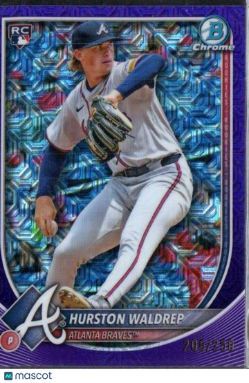 2025 Bowman - Chrome Mojo Purple Refractor Hurston Waldrep #61