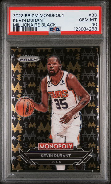 2023 Panini Prizm Monopoly Millionaire Black Kevin Durant #B6 PSA 10