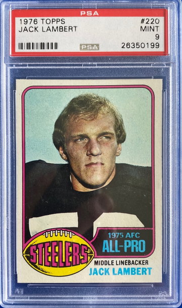 1976 Topps #220 Jack Lambert PSA 9 RC