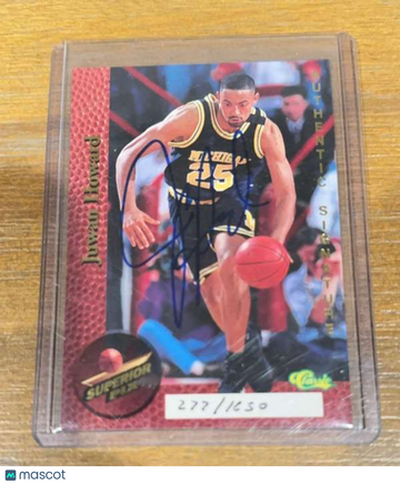 1995 Classic Superior Pix: Autographs Juwan Howard #NNO