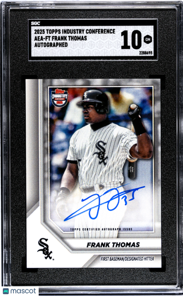 2025 Topps Industry Conference Frank Thomas #AEA-FT Autograph SGC 10