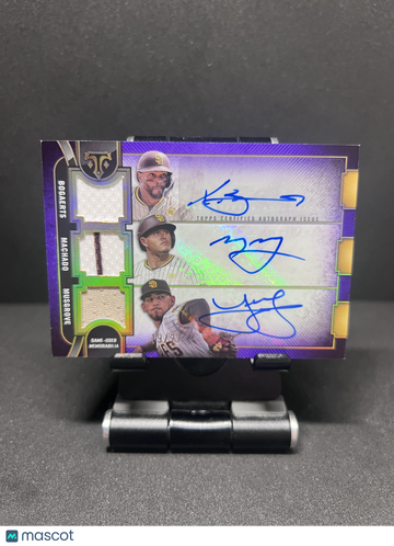 2024 TRIPLE THREADS JOE MUSGROVE MANNY MACHADO XANDER BOGAERTS AUTO /27