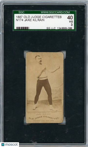 1887 Old Judge Cigarettes (N174) Jake Kilrain SGC 3