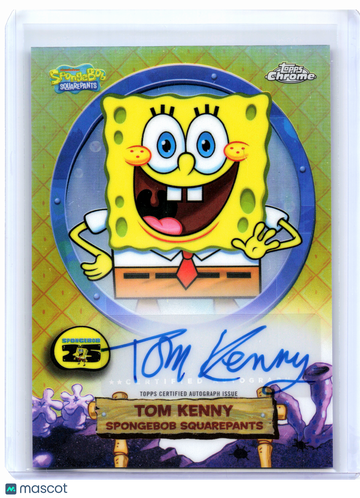 Spongebob Topps Chrome 25th Anniversary Tom Kenny #SA-SB