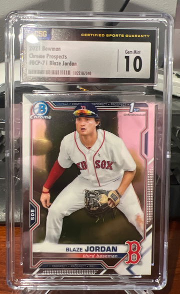 2021 bowman chrome prospects 71 Blaze Jordan