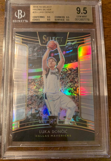 Luka Doncic 2018 Select Concourse Silver RC BGS 9.5