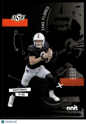 2025 ONIT Athlete Oklahoma State Cowboys Zane Flores #SIL-4 Silhouette