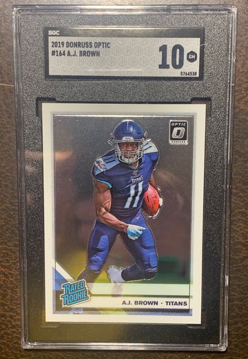 2019 Optic AJ Brown Rated Rookie SGC 10 Gem Mint Titans