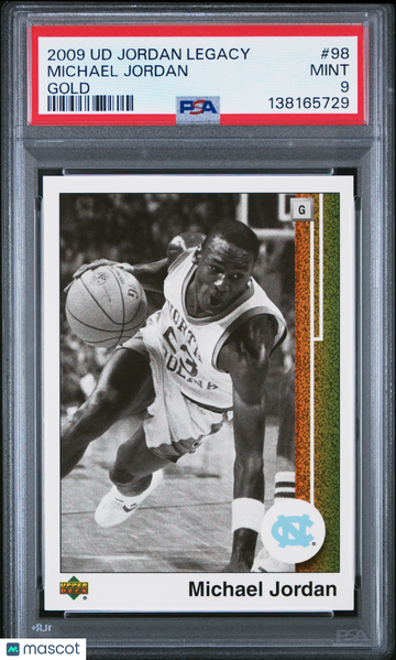 2009 Upper Deck Jordan Legacy Gold Michael Jordan #98 PSA 9