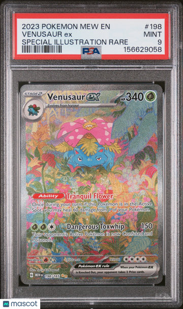 2023 Pokemon Scarlet & Violet 151 Venusaur ex PSA 9 #198/165