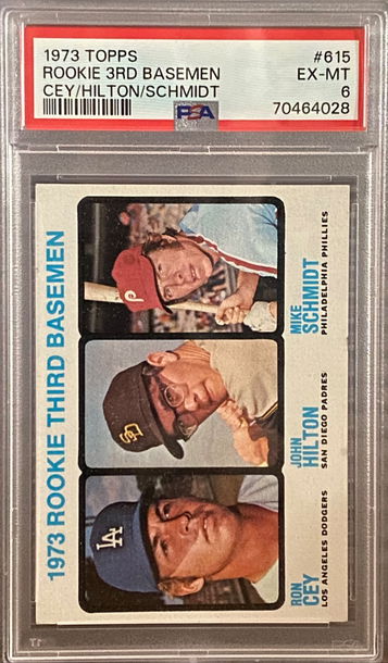 1973 Topps Mike Schmidt Rookie RC PSA 6. EX-MT