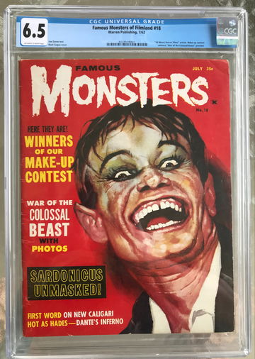 Famous Monsters of Filmland #18 (1962) CGC 6.5 -- "50 Worst Horror Films"