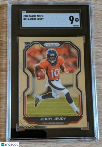 2020 Panini Prizm (Football) Jerry Jeudy #314 Rookie 9