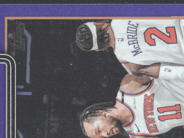 2025 Topps Flagship Julius Randle Miles McBride Jalen Brunson #274 Purple /250