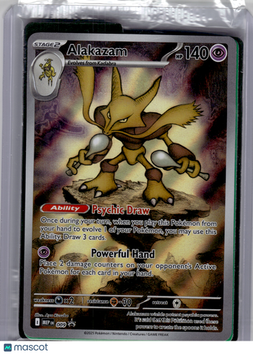 Mega Evolution Promo Alakazam Holo Black Star Promo [Sealed] #009