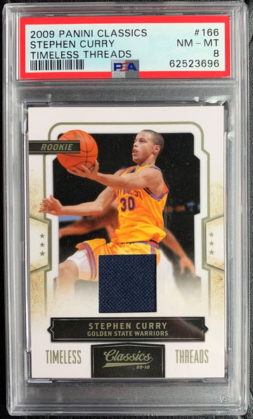  2009 Panini Classics Timeless Threads Stephen Curry #152/265 PSA 8