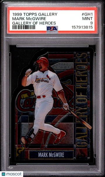 1999 Topps Gallery Gallery Of Heroes Mark Mcgwire #GH1 PSA 9