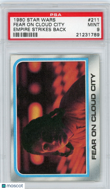 1980 Star Wars Empire Strikes Back Fear On Cloud City #211 PSA 9