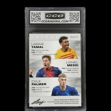 2025 Leaf Triple | Yamal, Messi, Palmer | Exclusive Legends Edition | CCG 10
